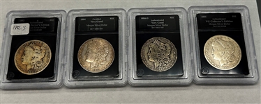 (4) Morgan Silver Dollars Bradford Exchange