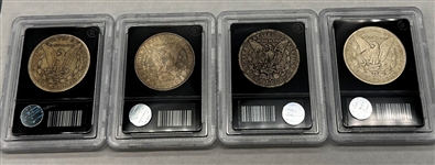 (4) Morgan Silver Dollars Bradford Exchange