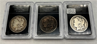 (3) Morgan Silver Dollars Bradford Exchange