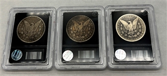(3) Morgan Silver Dollars Bradford Exchange