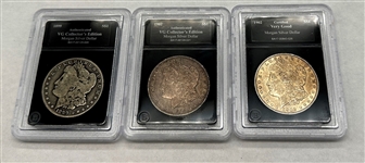 (3) Morgan Silver Dollars Bradford Exchange
