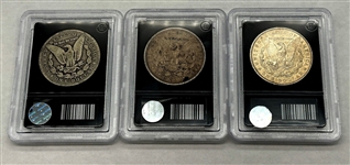 (3) Morgan Silver Dollars Bradford Exchange