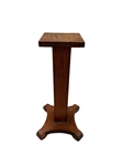 Antique Oak Pedestal Stand