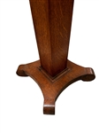 Antique Oak Pedestal Stand