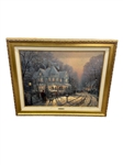 Thomas Kinkade "A Holiday Gathering" Signed and Numbered on Canvas