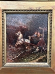 TOC Original Oil on Board Women in Buggy