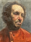 Original Oil on Canvas Portrait of a Man in Grumbacher Frame