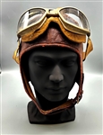 WWII Flight Crew Helmet and Googles