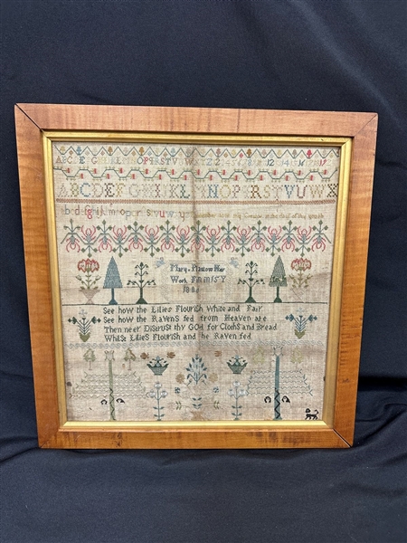 1806 Sampler Needlepoint by Mary Plastow