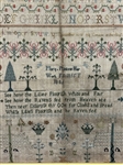 1806 Sampler Needlepoint by Mary Plastow