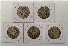 Barber Half Dollar Lot