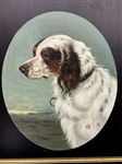 Oil on Canvas English Setter Reissue From Original 
