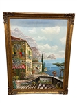 Original Oil on Canvas Italian Landscape Seascape