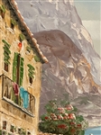 Original Oil on Canvas Italian Landscape Seascape