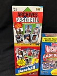 Topps Archive Baseball (5) Blaster Boxes, (3) Packs