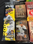 (6) Upper Deck Baseball Sealed Unopened Packs, Hanger Boxes