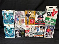 (10) Factory Sealed MLB Blaster Boxes: Mosaic, Panini, Chronicles, Others