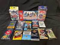 (13) NFL Football Unopened and Sealed Boxes and Packs
