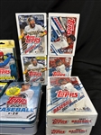 (9) MLB Baseball Topps Series 1, 2, Update Sealed Blaster and Hanger Boxes