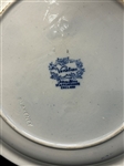 Staffordshire Serving Cake Platter Flow Blue Blakeney