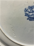 Staffordshire Serving Cake Platter Flow Blue Blakeney