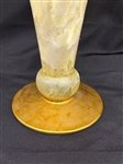 Italian Glass Hand Painted Gipar Vase