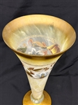 Italian Glass Hand Painted Gipar Vase