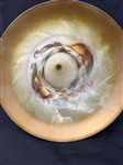 Italian Glass Hand Painted Gipar Vase