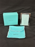 Tiffany and Company Silver Plate Picture Frame in Original Bag and Box