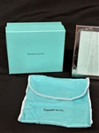 Tiffany and Company Silver Plate Picture Frame in Original Bag and Box