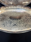 (2) Large Silver Plate Serving Trays Sheffield England, Viner's