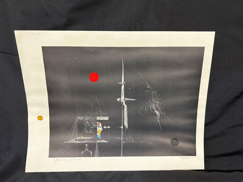 Gorman Powers S/N Lithograph With Mixed Media