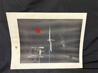 Gorman Powers S/N Lithograph With Mixed Media