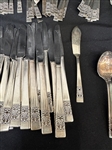 Oneida Community Silver Plate Coronation Flatware Set