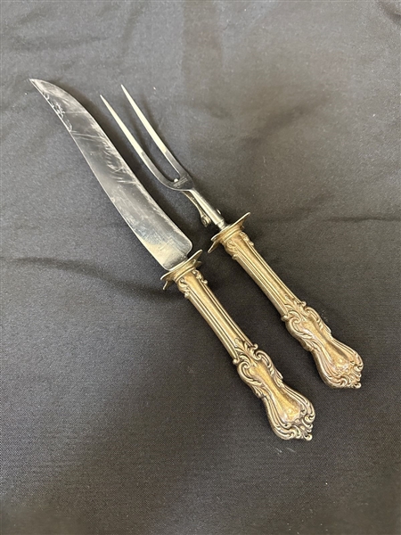 Reed and Barton Sterling Silver Handled Carving Set