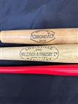 (3) Cleveland Indians Baseball Bats