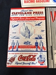 (3) Cleveland Indians Scorecards 1944, 1951, 1967