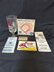 Group of Cleveland Indians Memorabilia