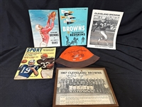 Group of Cleveland Browns Memorabilia