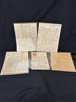 (5) Hand Written Letters by Clyde Singer (American 1908-1999)