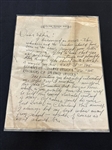 (5) Hand Written Letters by Clyde Singer (American 1908-1999)