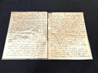(5) Hand Written Letters by Clyde Singer (American 1908-1999)