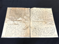 (5) Hand Written Letters by Clyde Singer (American 1908-1999)