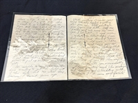 (5) Hand Written Letters by Clyde Singer (American 1908-1999)