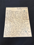 (5) Hand Written Letters by Clyde Singer (American 1908-1999)