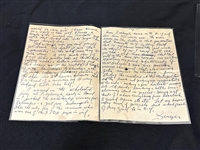 (5) Hand Written Letters by Clyde Singer (American 1908-1999)