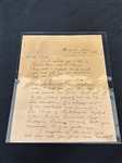 (5) Hand Written Letters by Clyde Singer (American 1908-1999)