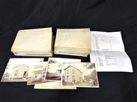 Large Group of 1904 Ashtabula County, Ohio Resident Photographs and Envelopes