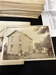 Large Group of 1904 Ashtabula County, Ohio Resident Photographs and Envelopes