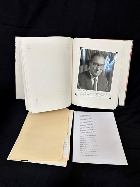 Anniversary Scrapbook Filled With Autographs, Letters, Facsimiles of Famous People